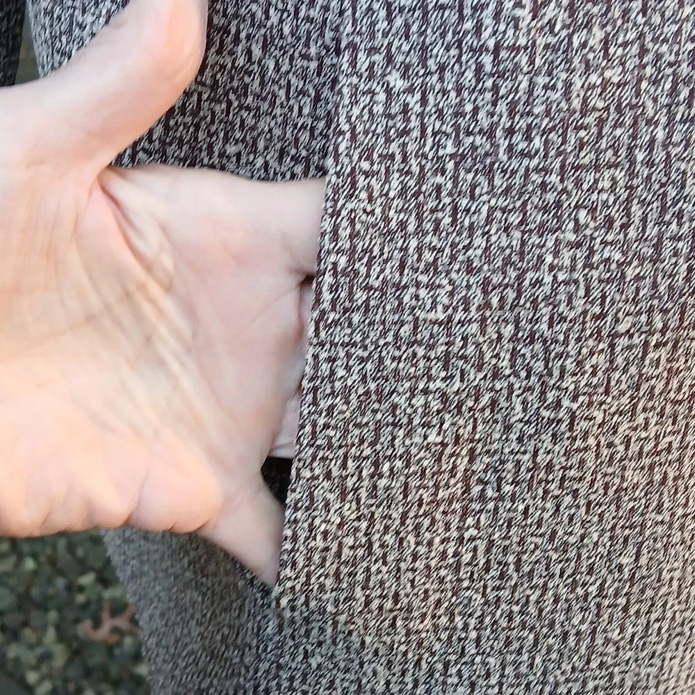 Coldwater Creek Beige Tweed Blazer Vintage Sz 14 EUC